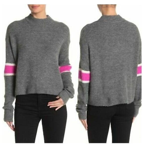 John + Jenn Crew Neck Pullover Varsity Sweater - Picture 1 of 10
